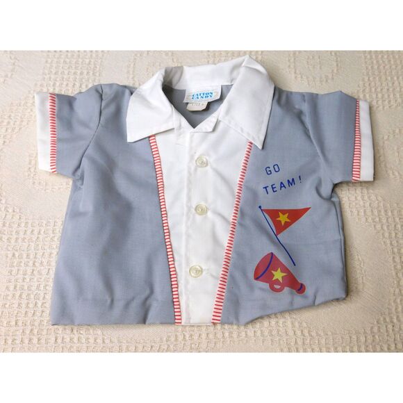 Vintage Catton Candy Boy's Sport Set Top Bottom Shoes 0-6 mo. Unused in Box Rare - Picture 9 of 12